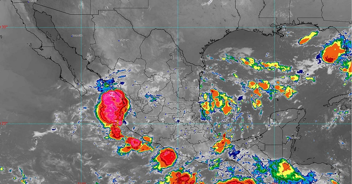 Tormenta tropical Mario amenaza costas: alerta en 4 estados